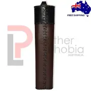 Genuine Plain Leather Back Arrow Quiver Arrow Holder Traditional High-Grade