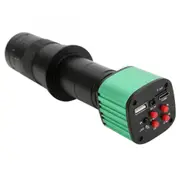 HAYEAR Microscope Camera, Full HD 24MP, 1080P 2K 60FPS, HDMI USB Port, 180X C-Mount Lens, for Welding Repair - US Plug