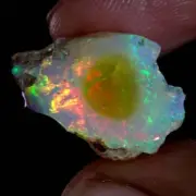 Enchant Ethiopian 12.90 Ct "Play-Of-Color" Fire Opal Raw/Rough Specimen Gemstone