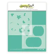Honey Bee Patchwork Pumpkin Stencil Set