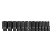 Martins Industries MX-S1 Impulse 1/2" Impact Socket Set, 13-Pieces