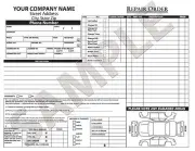 100 Custom Car Invoice / Estimate / Quote / Carbonless Form / Repair / Fix Order