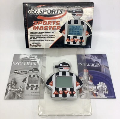 Vtg ABC Sports Master Handheld GAME 2004 Electronic Multiple Sports Trivia MINT