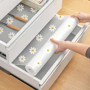 2Roll Daisy Shelf Liner For Kitchen Cabinets Waterproof Fridge Pad Cupboard Mat