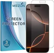 MEZON [3 Pack] Premium Hydrogel Film for Apple iPhone 16 Pro Max (6.9") – Clear Edge-to-Edge Full Coverage Screen Protector (iPhone 16 Pro Max, Hydrogel)