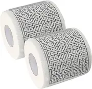 [IWOWHERO] Funny Pattern Toilet Paper Rolls 2 Pack Soft Napkin Paper Generic Tissue for Toilet