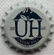 USA Plastic Lined Beer Crown Bottle Cap: Union Hill Brewing Cider
