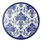 NEW Boston Warehouse 12-Inch Lazy Susan, Blue & White Medallion