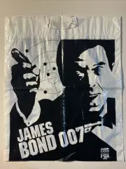 Vintage CBS Fox Video Plastic Merchandise Bag James Bond 007 The Rocky Saga