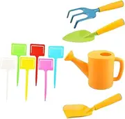 1Set Gardening Tool Mini Rake and Shovel Kit for Outdoor Fun Safe and Gardening Tools for Boys for Beach Park and Home Planting