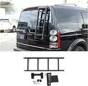 Car Rear Door Ladder Compatible For Land Rover Discovery 3/Discovery 4 2004-2016 Aluminum Alloy Tailgate Ladder Auto External Accessories(Style-A Rear door)