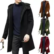 Hooded Men's Winter Coat A Stylish Choice for Business or Casual Outings