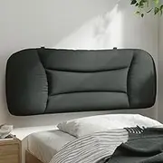 Headboard Cushion Dark Grey 107 cm King Single Fabric Bed Accessory