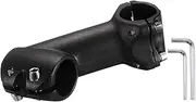 sourcing map 31.8mm Bike Stem 45 Degree 90mm Aluminum Alloy Bicycle Handlebar Stem with Hex Wrench for Mountain Road Bike BMX MTB Cycling, Black