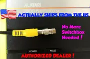 6ft RCA Video Cable + RF TV Connector for Atari 7800