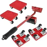 Furniture Mover with Wheels Labor-Saving Furniture Dolly 360° Rotation Appliance Lifter Mover with Wheels & Furniture Lifter Set for Moving Heavy Furniture, Refrigerator, Sofa, Cabinet