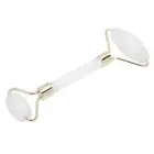 White Jade Roller Ergonomic Natural Facial Massager Roller AntiAging Skin Ca FTD