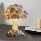 Mushroom Cloud Desk Lamp Long-lasting Led Table Handmade 3d Unique Blast Light