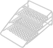 UPKOCH Miniature Bookshelf Metal Mini Bookcase for Doll House Decorative Mini Bookshelf White 1:12 Scale Metal Miniature Furniture