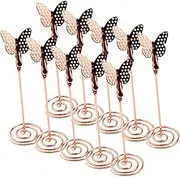 HOLIDYOYO 10pcs Butterfly Table Number Holders Decorative Desktop Stand for Photos Notes Memos Unique Design for Weddings Parties Celebrations
