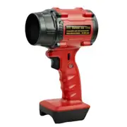 For Milwaukee 18V Battery High Power Violent Fan Brushless Air Blower Turbo Fan Adjustable Speed Leaf Duster Jet Fan Red