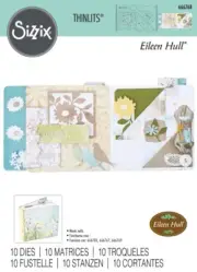 Sizzix Thinlits Die Set By Eileen Hull 10/Pkg-Floral Pocket And Paperclips,1Pk
