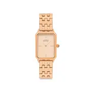 Elite Ladies Tank Arc Watch in Rose