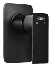[Cefito] Brass Hot Cold Shower Mixer Tap Wall Bath Basin Bathroom in Black