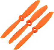 3 (Electrical equipment) Pcs 5 x 4.5 Inches Orange 2-Vanes CCW RC Aircraft Propeller w (59ry800qf474) Spacing Rings