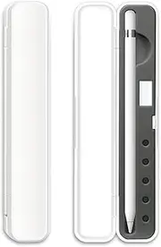 FYY Carrying Case Compatible with Apple Pencil 1st/2nd Generation,[Apple Pen Accessories Case] Compact Protective Pencil Case Holder Hard Storage Box for Apple Pencil 1st/2nd Gen-White