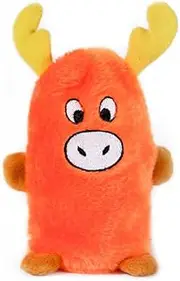 ZippyPaws ZP017 Squeakie Buddies Moose 14 X 7.5cm, Orange, Small