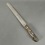 Old Stock Gustav Emil Ern 10'' Bread Knife Solingen Germany Stainless Steel