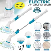 Electric Cordless Chargeable Spin Scrubber Turbo Scrub Cleaning Brush Bathroom