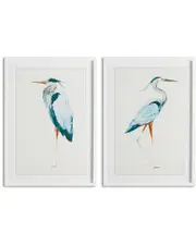 Napa Home & Garden Set of 2 Blue Heron Prints NoSize No Color