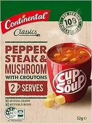 Continental Classics Pepper Steak & Mushroom Cup A Soup 52 g