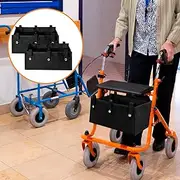 Large Rollator Walker Basket, Foldable Under Seat Rollator Bag, Oxford Cloth Walker Basket for Four Wheel Rollator, Reusable Basket Carry Insert, Rollator Accessories for Seniors Women Men (1)