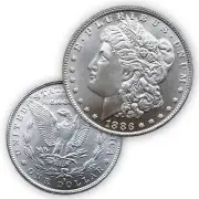 1Pack Morgan Silver Dollar 1 Coin Pre 1886 Morgan Silver Dollar Silvery