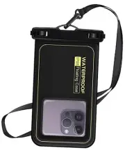[Floatable Floating Universal IP68 Waterproof Phone case 1 Pack-Up to Black