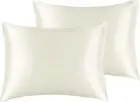 BEDELITE Satin Pillowcase 2-Pack, Soft, Cooling, Silk-Like with Envelope Closure