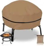 Heavy Duty 420D Fire Pit Cover Protector Polyester Waterproof Outdoor Wholesale
