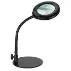 Flexible Gooseneck Lighted Magnifier with Stand 5 Color Modes Dimmable USB6164
