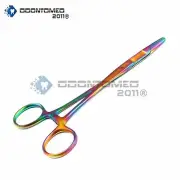 ODM Multi-Titanium Color Hemostat with Scissors 5.5" Olsen Hegar Needle Holder