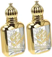 WRITWAA 2Pcs Roll Roller Bottles for Essential Oils Perfumes and Massage Oils Durable Thick Design Convenient Portable House present Ideas