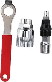 Generic 1 Set Multi Function Crank Puller Tool for Bicycle Repair Portable Shaft Remover with Non Slip Grip Includes Wrench and Extractor for Home Mechanics and Outdoor Use
