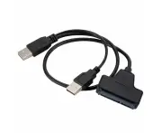 Drive Cables & Adapters 2Pc 45Cm Usb Sata 715Pin To 2.0 Adapter Cable For 2.5 Hdd Laptop Hard Disk Driver Compiter Cables Connectors Black