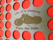 36 Engraved Poker Chip Display Frame Insert Fits Both Casino/Harley Davidson