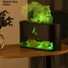 RGB Flame Humidifier Aroma Essential Oil Diffuser Ultrasonic Air Aromatherapy