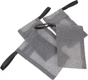 ADOCARN 4pcs Exfoliating Soap Pouches Mesh Soap Bags Space Saving Storage with Quick Drain Design Gentle Texture for Comfortable Skin Use
