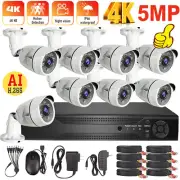 4K Camaras De Seguridad Para Casa Oficina Home Security Camera System 8 Cameras