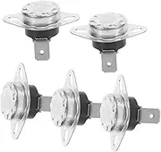 SEWACC 5pcs Temperature Control Switch for Water Heater Normally Closed Thermal Design Reliable Household Appliance Accessory Compact and Portable for Long Term Use